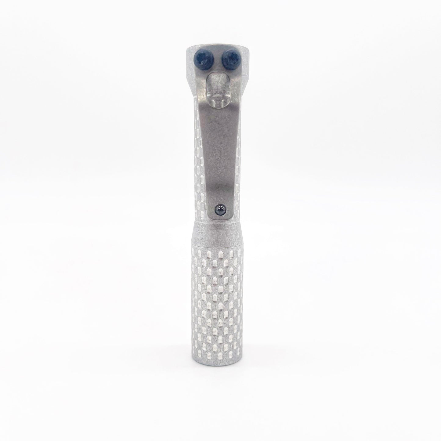 Dawson Machine Craft Divot Slimmer Aluminum EDC Flashlight – Tumbled Finish, 10440 Button Top