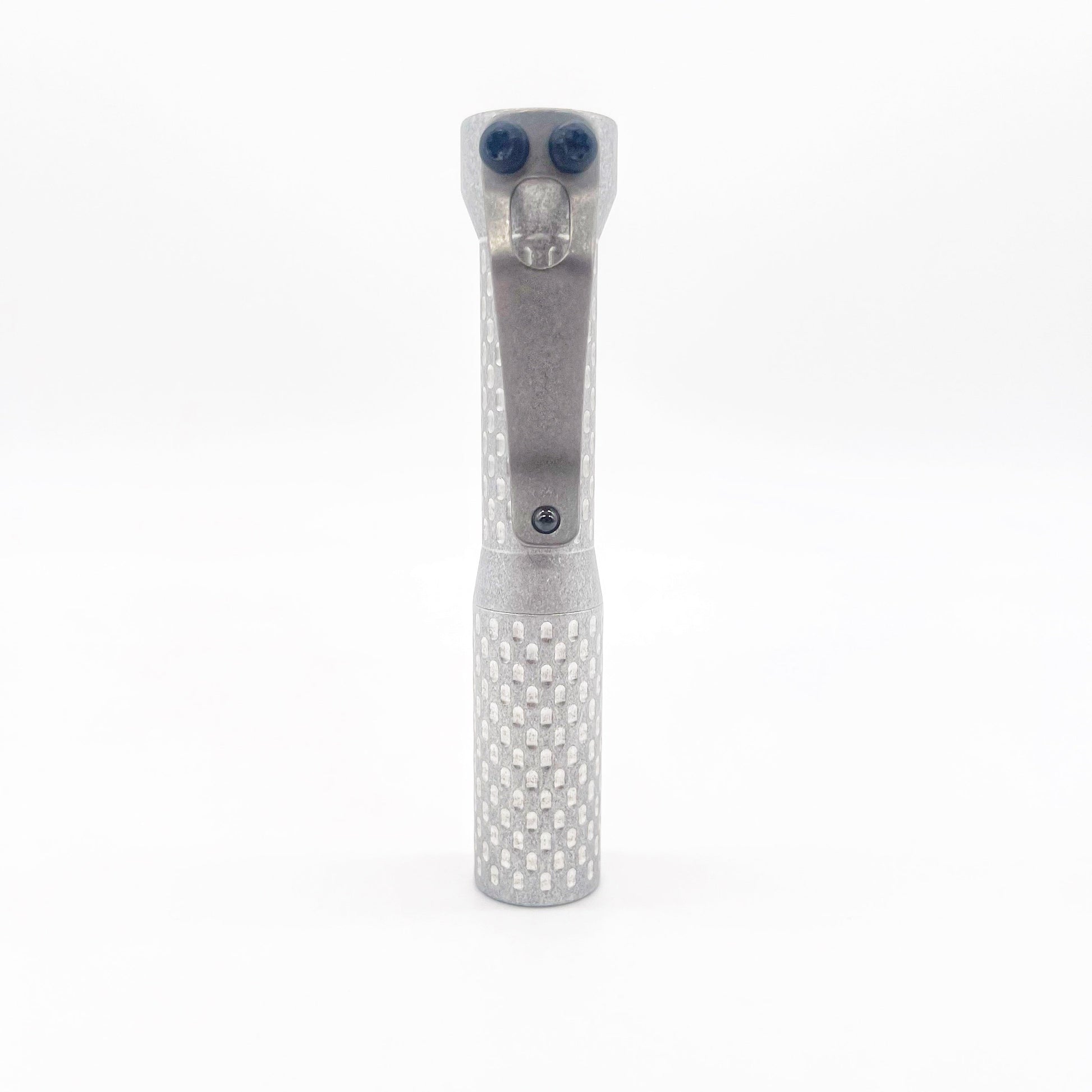 Dawson Machine Craft Divot Slimmer Aluminum EDC Flashlight – Tumbled Finish, 10440 Button Top