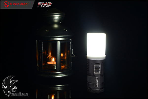 Sunwayman F30R 3 x (R)CR123A XM-L2 880 Lumen Tri-Colored LED Flashlight