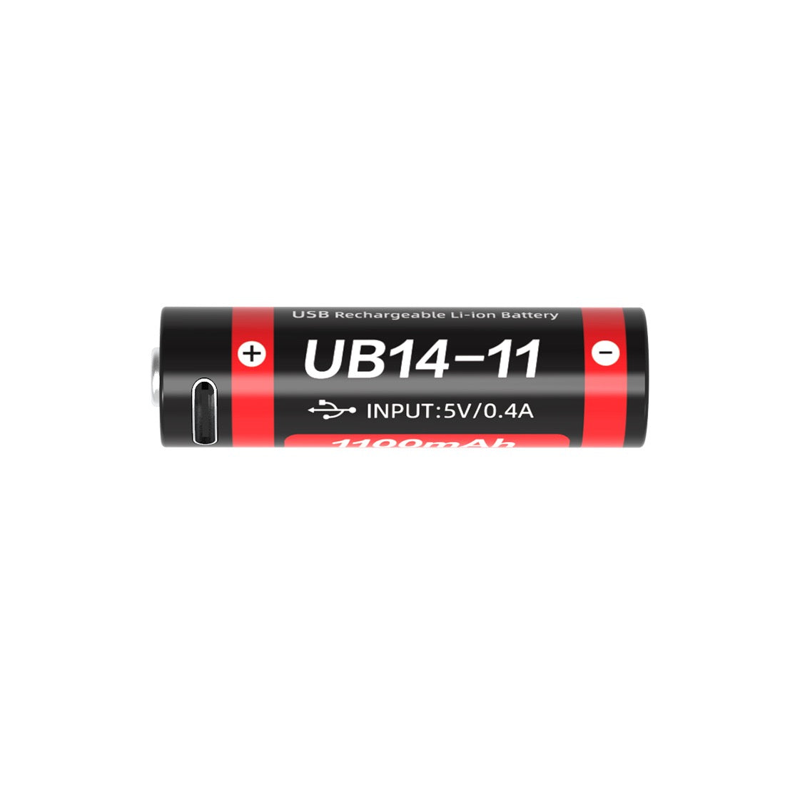 Weltool UB14-11 14500 USB-C battery, 1100mAh for flashlights