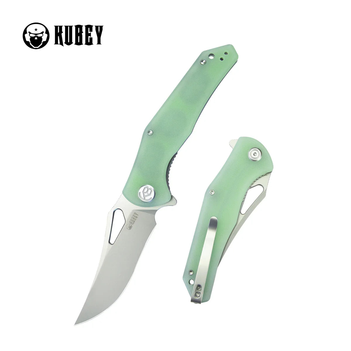 Kubey Knife Phemius 3.66" 14C28N Jade G10 KUB149D