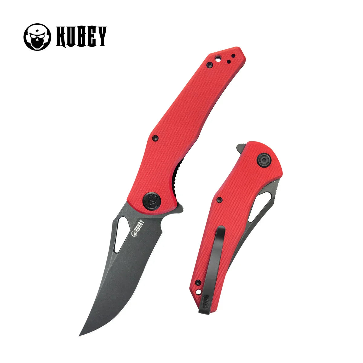 Kubey Knife Phemius 3.66" 14C28N Red G10 KUB149F