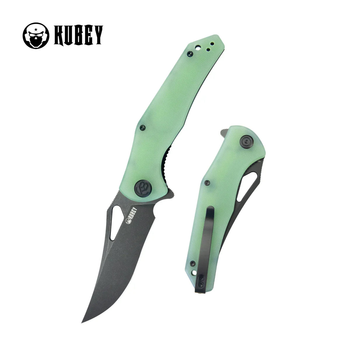 Kubey Knife Phemius 3.66" 14C28N Jade G10 KUB149H