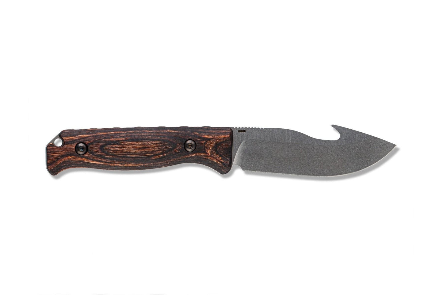 Benchmade Saddle Mountain Skinner 15004 – 4.2″ CPM-S30V Drop Point Fixed Blade Hunting Knife with Gut Hook
