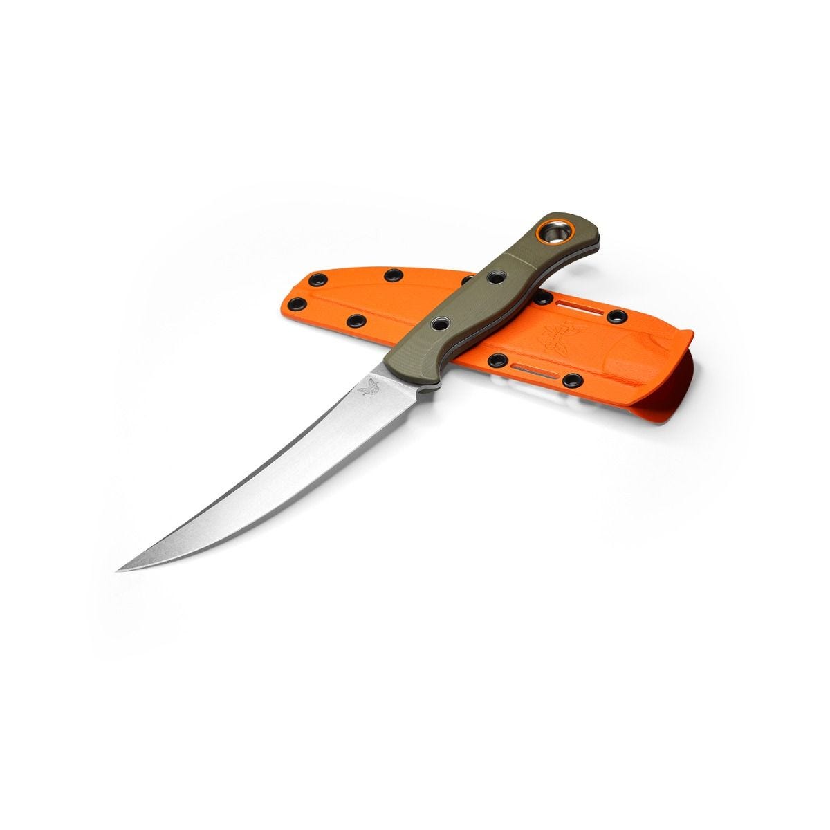 Benchmade Meatcrafter 15500-3 Fixed Blade Knife 6.08in S45VN Steel Blade OD Green G10 Handle