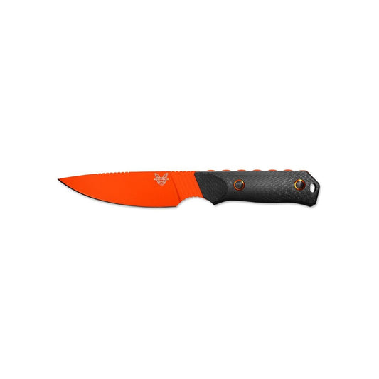 Benchmade Raghorn 15600OR – 4″ CPM-CruWear drop point ultralight fixed blade hunting knife, carbon fiber
