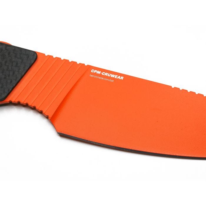 Benchmade Raghorn 15600OR – 4″ CPM-CruWear Drop Point Ultralight Fixed Blade Hunting Knife, Carbon Fiber