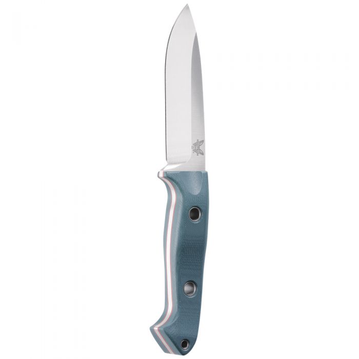 Benchmade 162 Bushcrafter blade detail – satin CPM-S30V drop point