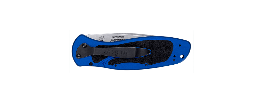 Kershaw Blur Navy Blue Stonewash 1670NBSW Assisted Folding Knife (3.4" Blade)