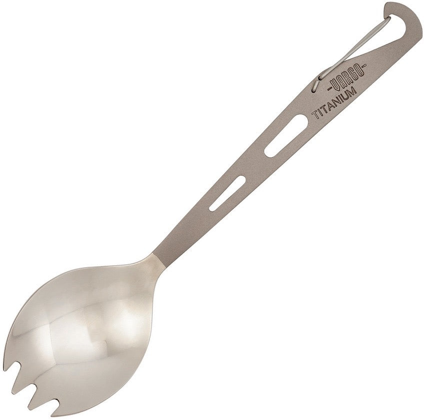 Vargo Titanium Eagle Spork w/ Carabiner Style Clip