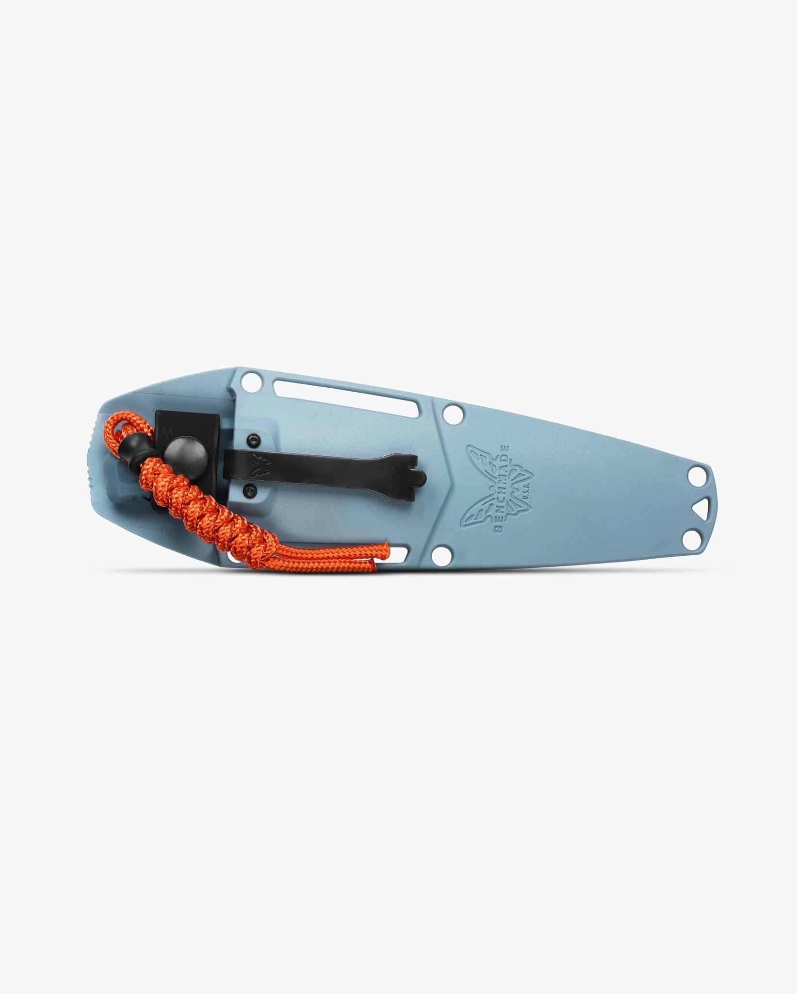 Benchmade Intersect 18050S with quick-mount Sonar Gray sheath and orange paracord