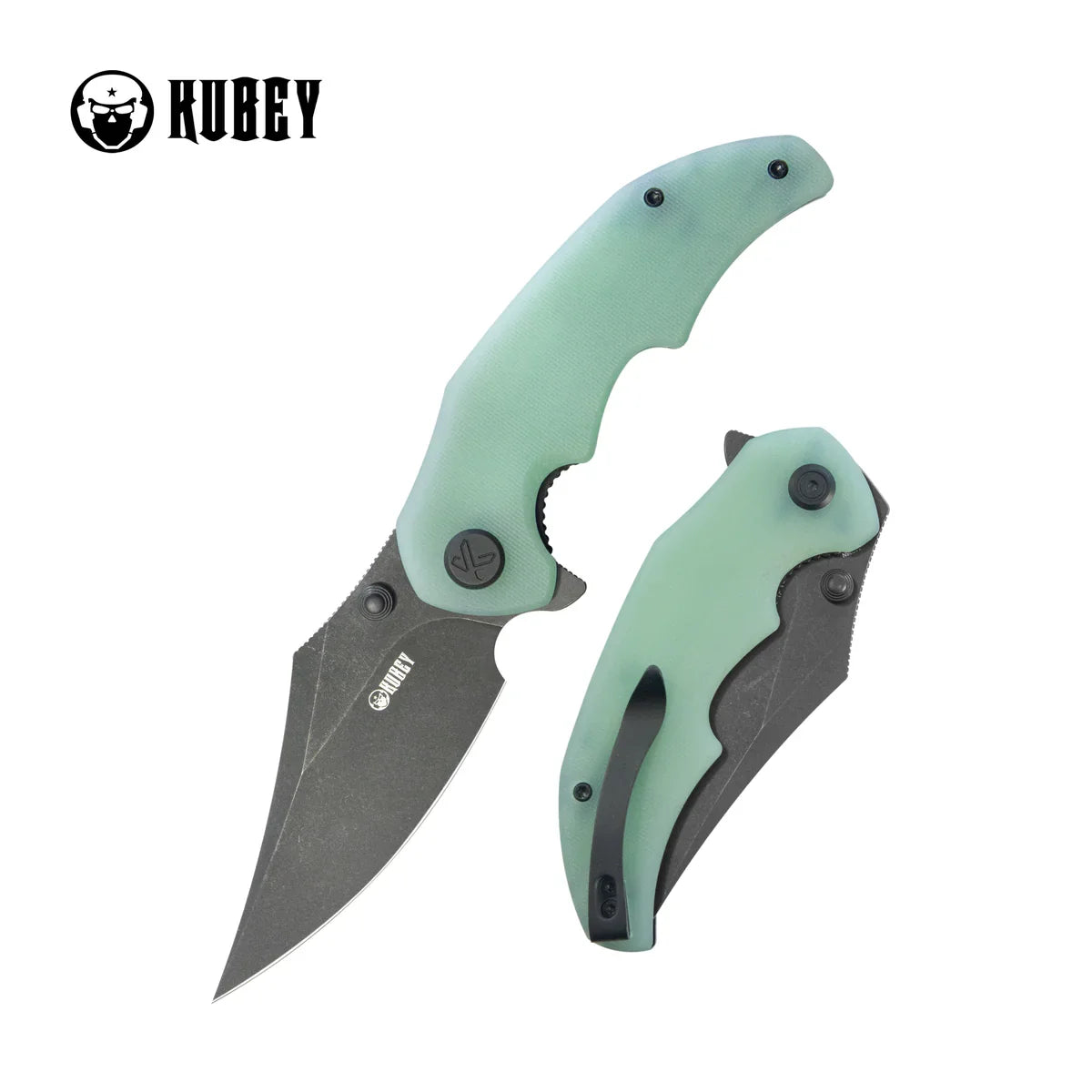 Kubey Knife Ceto 3.46" 14C28N Jade G-10 KUB181F