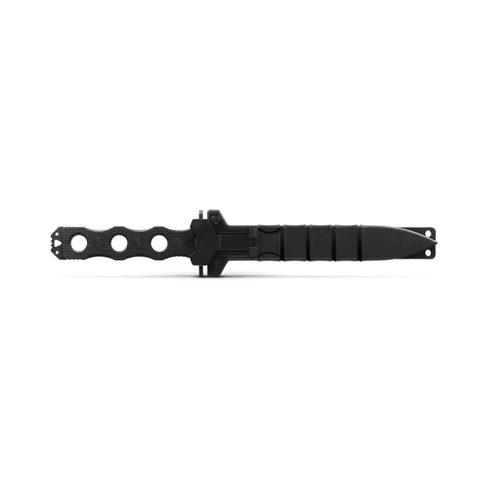 Benchmade 185BK SOCP Fixed Blade 7.11in CPM-3V Double Edge Dagger Cobalt Black Steel Blade