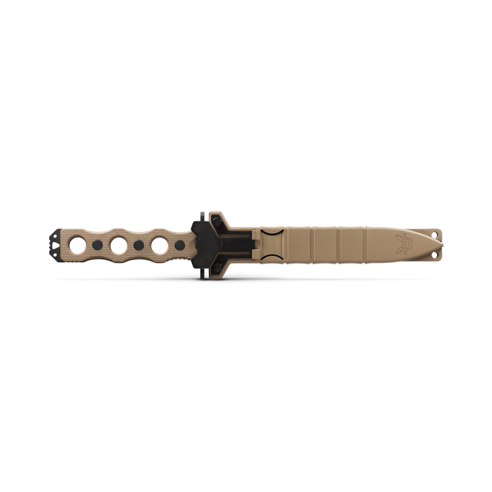 Benchmade SOCP 185SBK-1 Desert Tan G10 handle detail