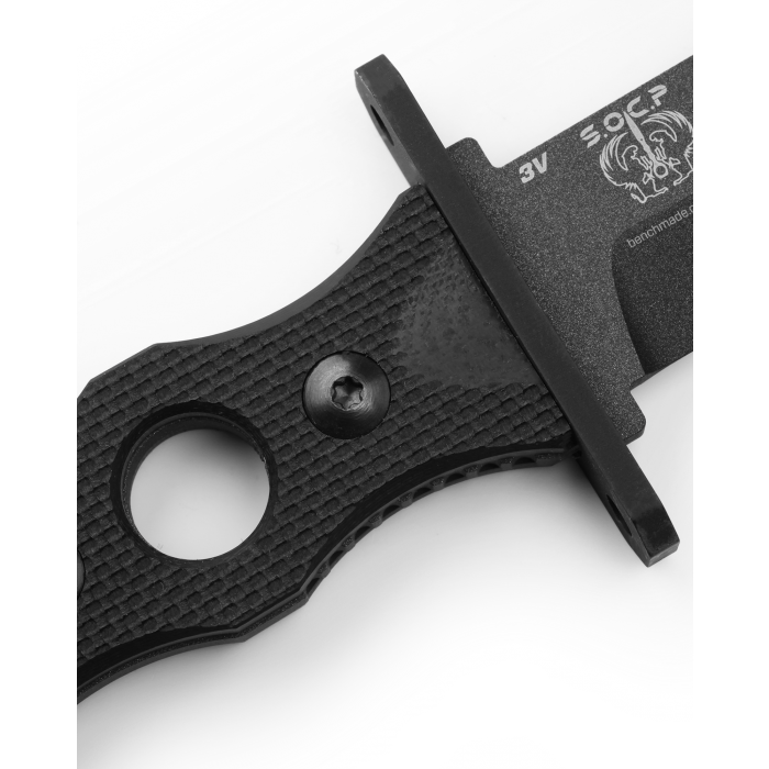 Benchmade SOCP 185SBK full tang tactical dagger profile view