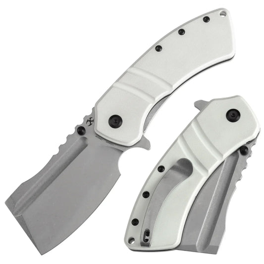 Kansept XL Korvid 3.55" 154CM White G10 T1030A9