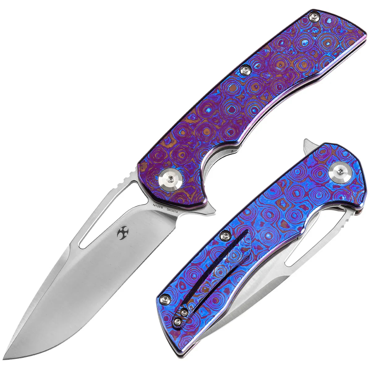 Kansept Kryo 3.58" CPM-S35VN Timascus Blue Purple K1001M2