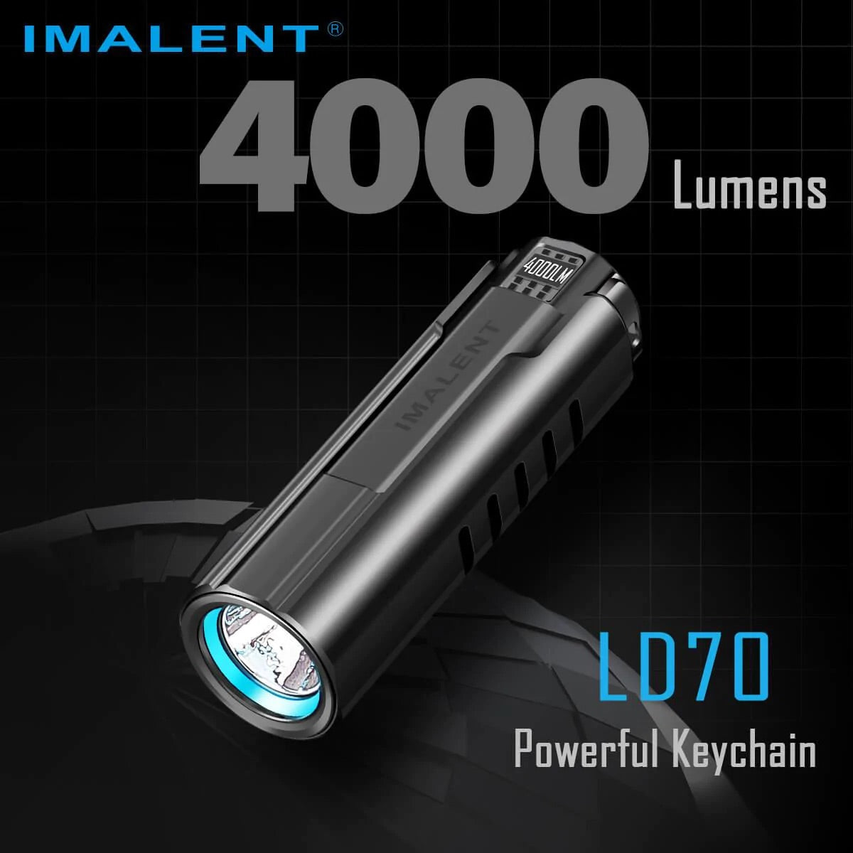 Imalent LD70 4000 Lumen Rechargeable EDC Flashlight - Gold