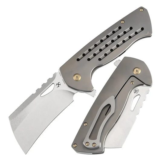 Kansept Leviathan 3.9" Stonewashed CPM S35VN Bronze Anodized Titanium K1083A4