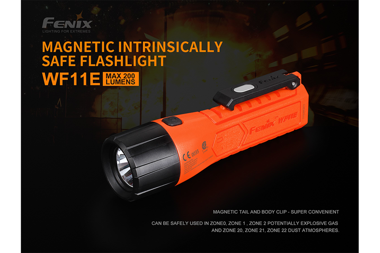 Fenix WF11E 200 Lumen Intrinsically Safe Flashlight