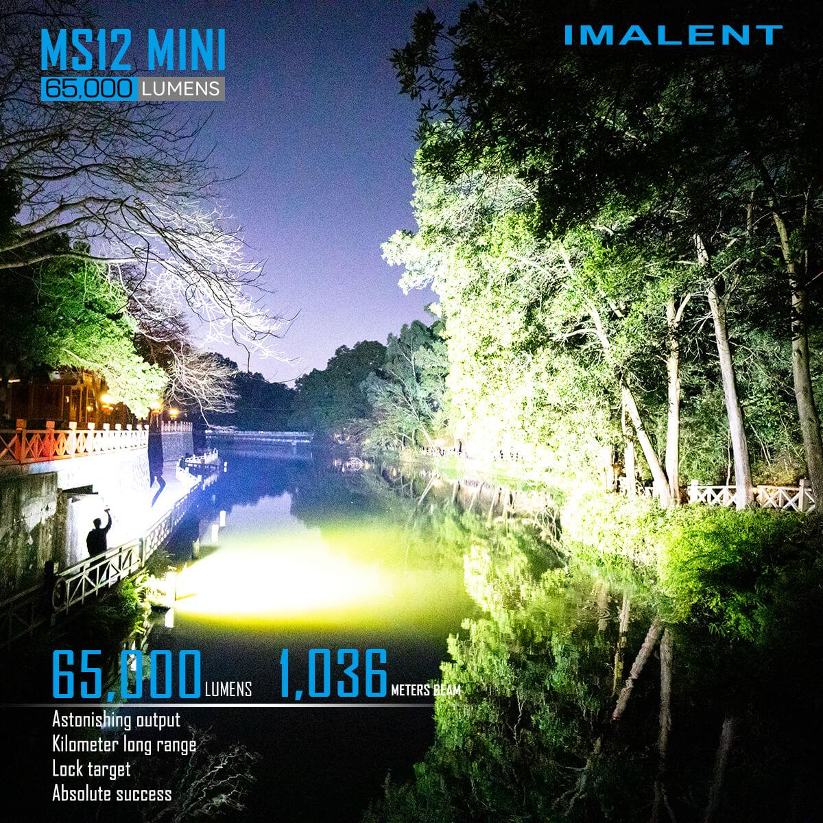 Imalent MS12 Mini 65000 Lumen High Powered Rechargeable Flashlight 12 x CREE XHP70 Gen2 LED