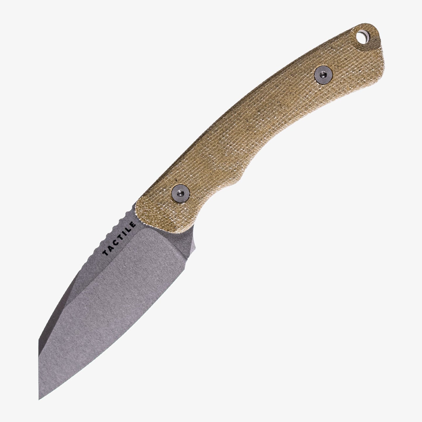 Tactile Knife Co Redhawk Fixed Blade 2.75in Tumbled Magnacut Blade Green Micarta Handles Kydex Sheath