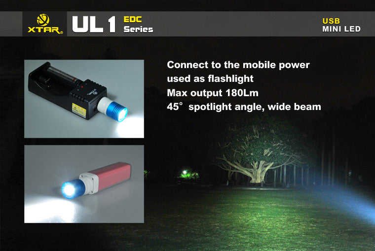 XTAR UL1 CREE XP-E R3 LED 130 Lumen USB Powered LED Light