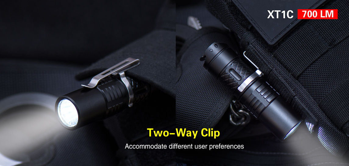 Klarus XT1C 1 x 16340 700 Lumen CREE XP-L HI V3 LED Flashlight