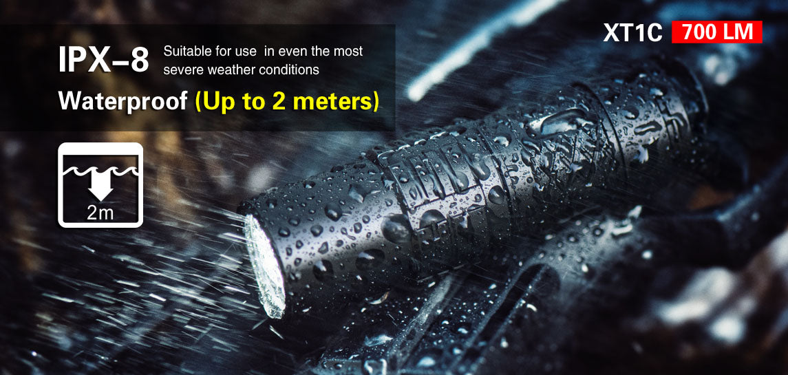 Klarus XT1C 1 x 16340 700 Lumen CREE XP-L HI V3 LED Flashlight