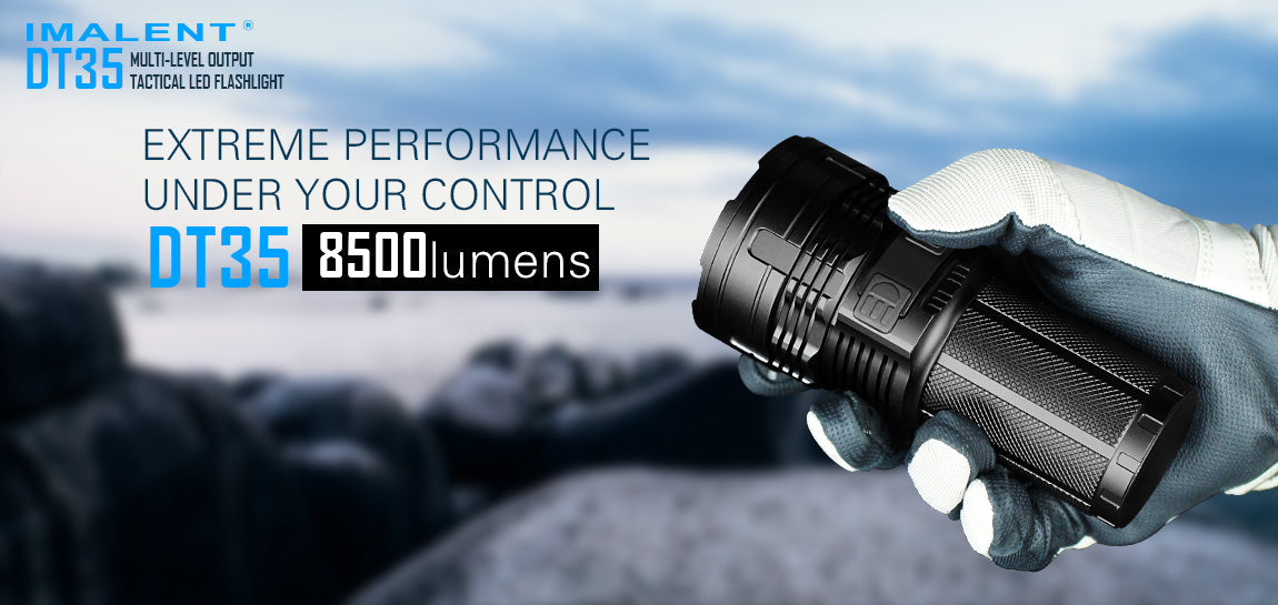 Imalent DT35 8500 Lumen 4 x 18650 CREE XHP35 LED Flashlight