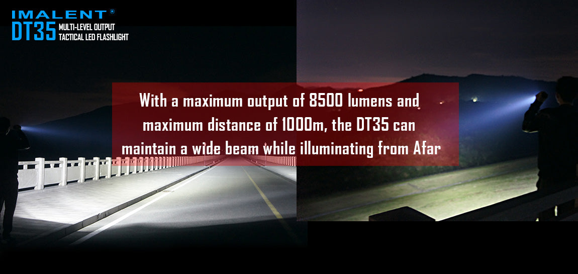 Imalent DT35 8500 Lumen 4 x 18650 CREE XHP35 LED Flashlight