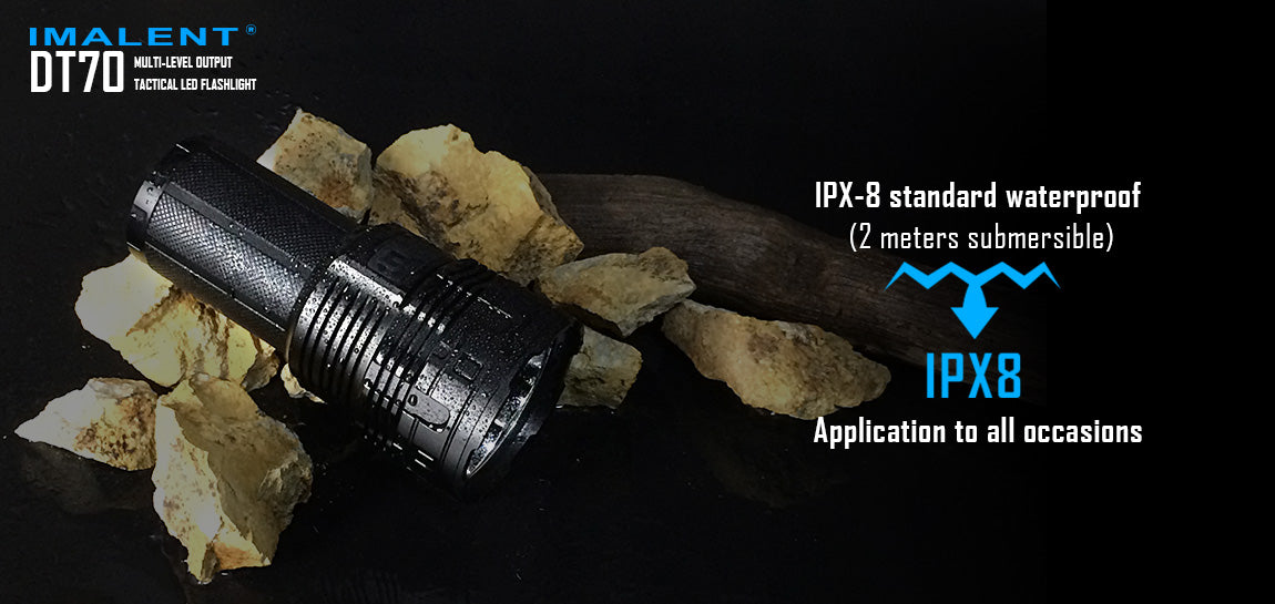 Imalent DT70 16000 Lumen 4 x 18650 CREE XHP70 LED Flashlight
