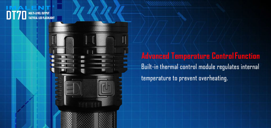 Imalent DT70 16000 Lumen 4 x 18650 CREE XHP70 LED Flashlight