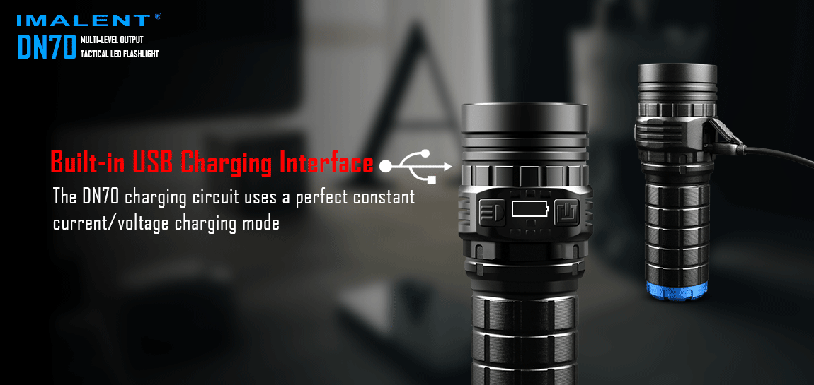 Imalent DN70 3800 Lumen 1 x 26650 CREE XHP70 LED Flashlight