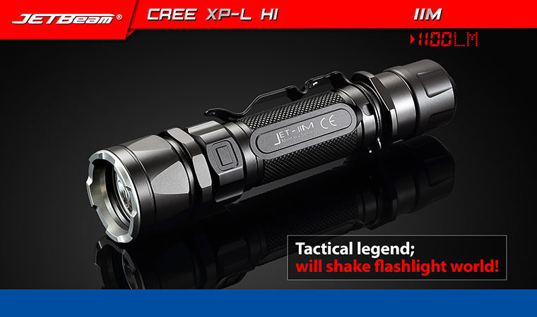 Jetbeam IIM 1100 Lumen Flashlight 1 x 18650 CREE XP-L HI LED