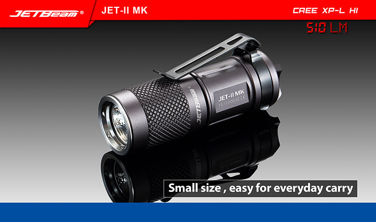 Jetbeam JET-II MK 1 X 16340 510 Lumens CREE XP-L HI LED Flashlight