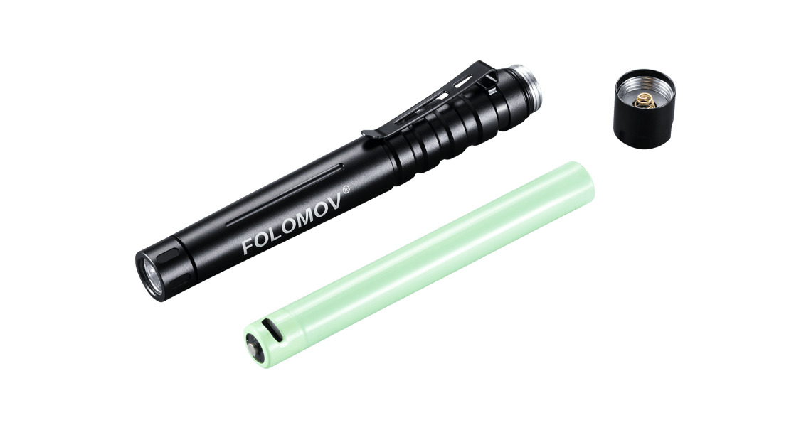 Folomov L1 Penlight 335 Lumen 1 * 10900 Micro-USB Rechargeable Battery Nichia E21A LED