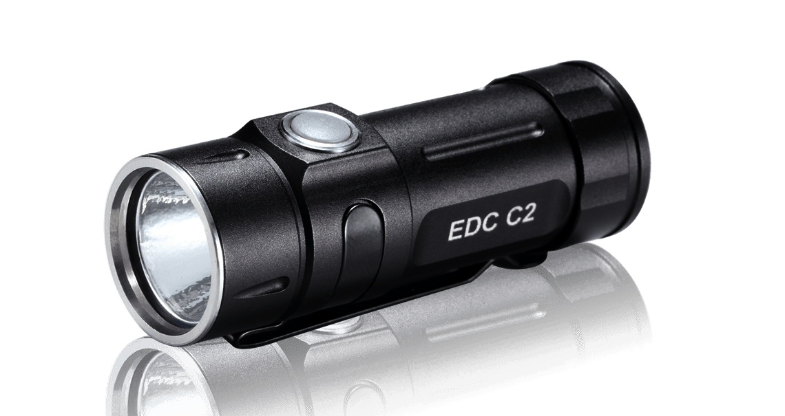 Folomov EDC C2 400 Lumen Flashlight 1x 14300 Battery Nichia E21A LED