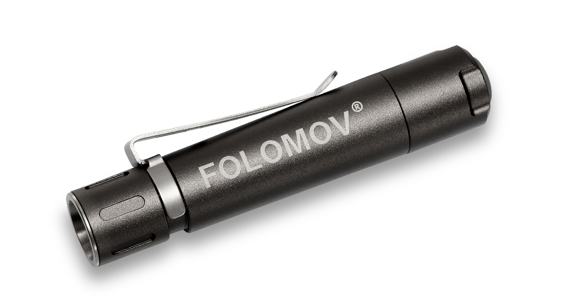 Folomov EDC C1 400 Lumens LED Flashlight Micro-USB Rechargeable 10440 Battery