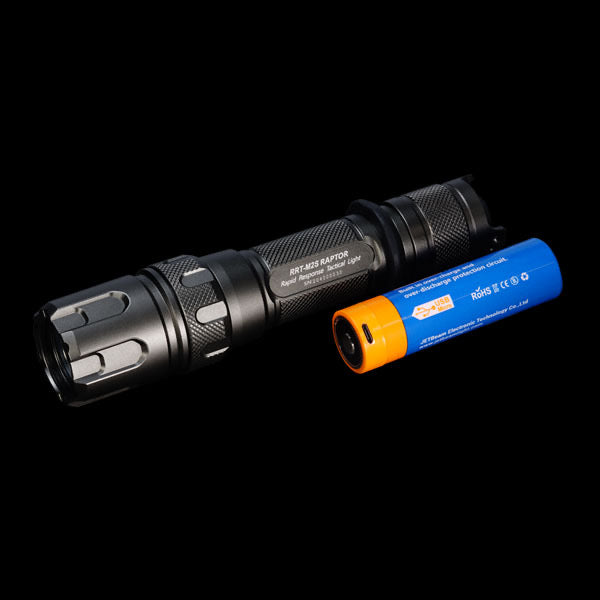 JetBeam RRT-M2S 480 Lumen LEP Laser Flashlight 1 * 21700 Battery 3280ft. of Throw