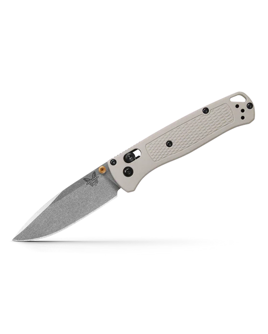 Benchmade Bugout 535-12 – 3.24″ CPM-S30V stonewash drop point EDC folding knife, Tan Grivory