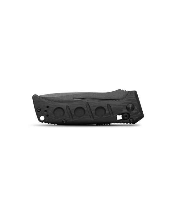 Benchmade 2730GY-1 Mini Auto Adamas open position showing CruWear drop point blade
