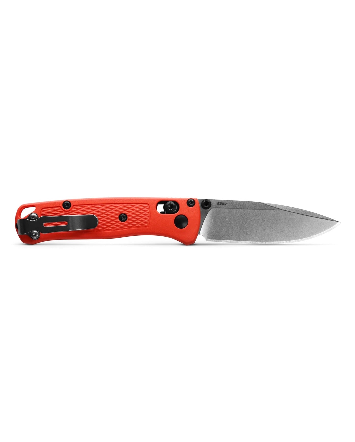 Benchmade Mini Bugout 533-04 Limited – 2.82″ CPM-S30V Drop Point EDC Folding Knife, Mesa Red Grivory, AXIS Lock