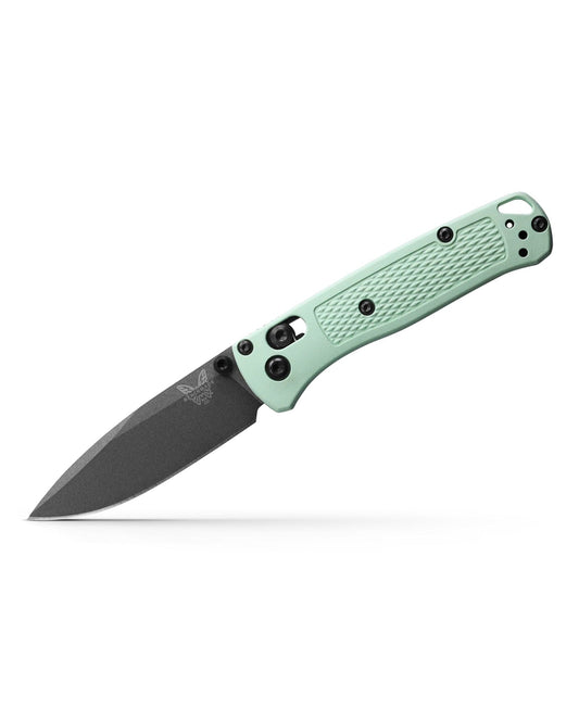 Benchmade Mini Bugout 533GY-06 Limited – 2.82″ CPM-S30V Gray Cerakote drop point EDC folding knife, Sea Foam Grivory