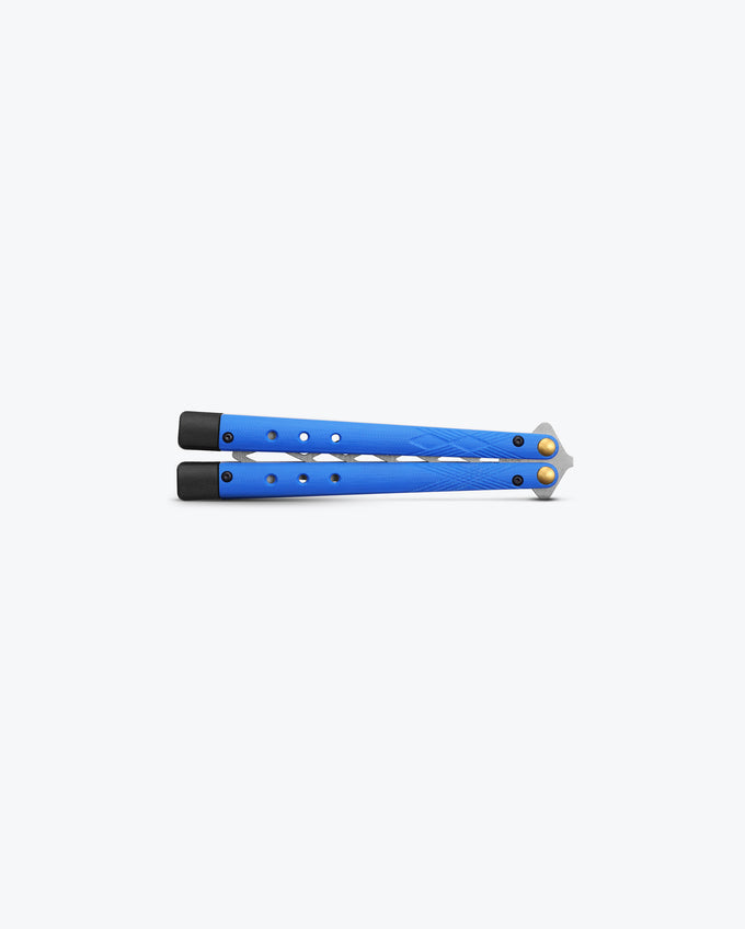 Benchmade Necron 99T trainer open butterfly knife position