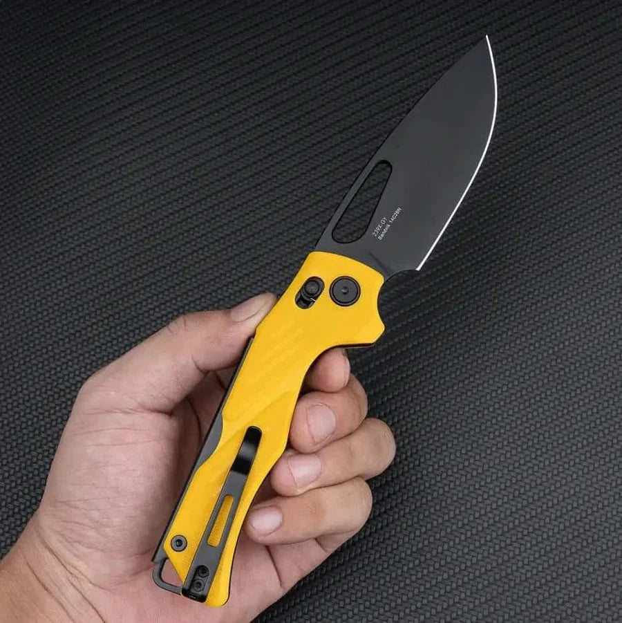 SRM Mirage 3.62" Sandvik14C28N SRM Yellow G10 239X-GY