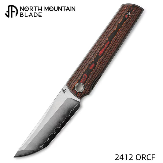 North Mountain Blade 2412-ORCF folding knife front view image