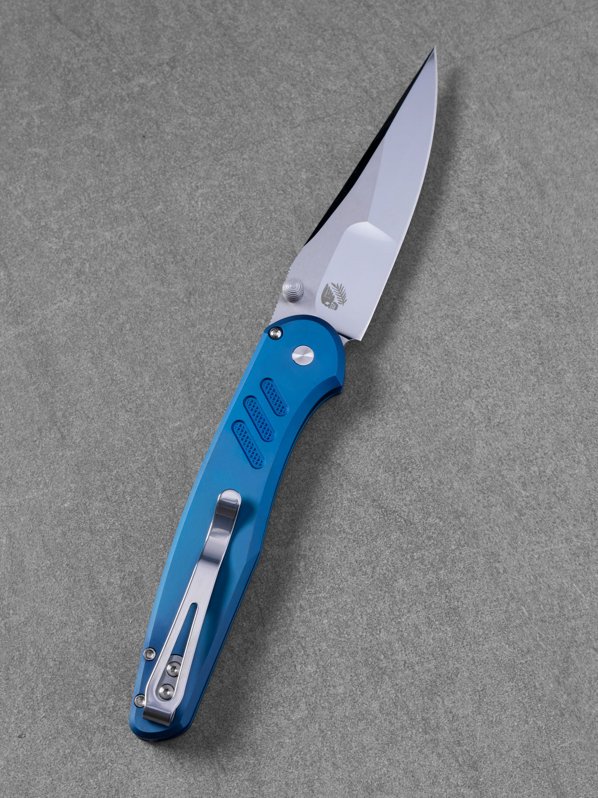 Pro-Tech Avalon 2026 Custom 011 clip side view showing polished long deep carry clip