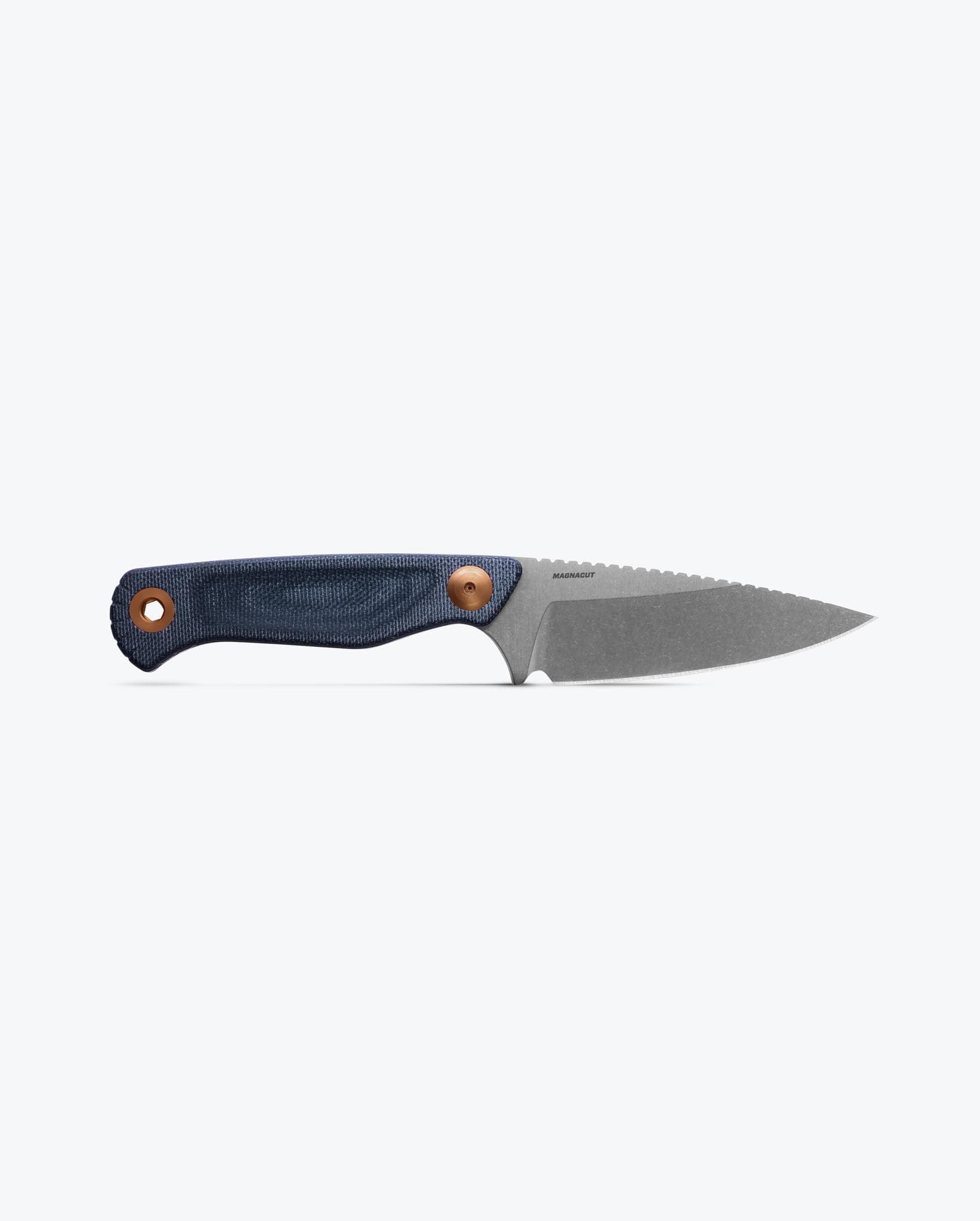 Benchmade Dacian 203-04 full profile view – Blue Denim Micarta handle