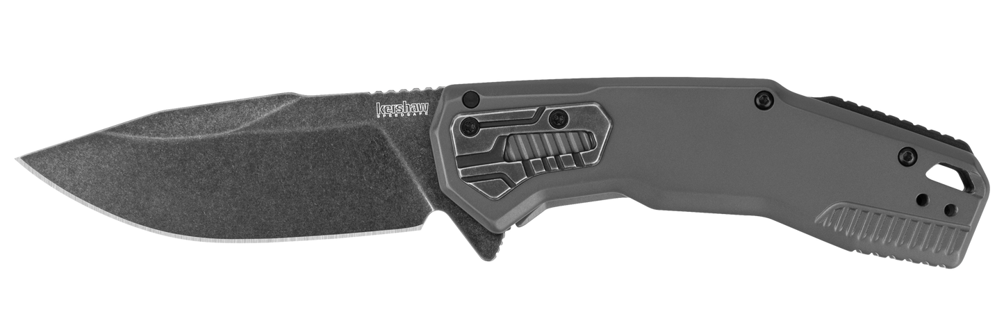 Kershaw 2061 Cannonball Assisted Opening Work Knife 3.5in D2 BlackWash Coated Steel Blade